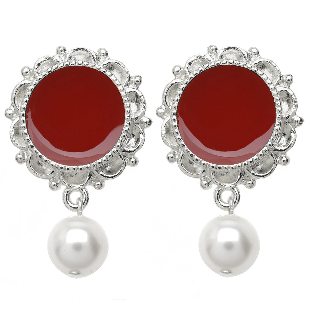 Christmas Waltz Earrings in Red (Reboot)