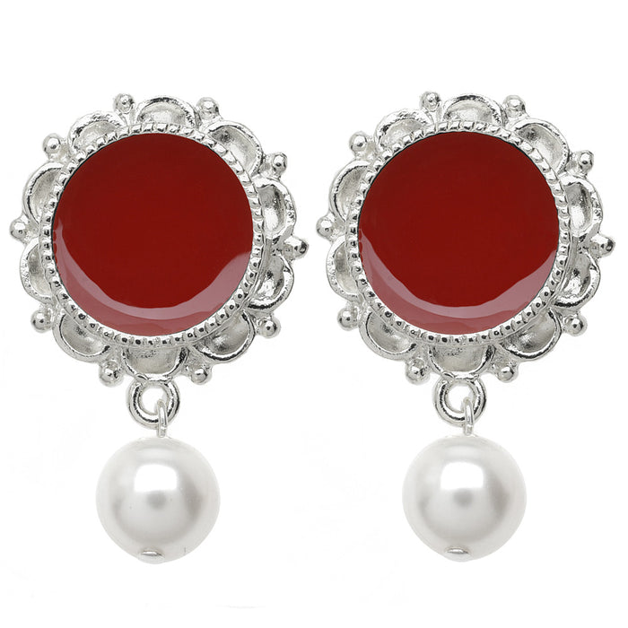 Christmas Waltz Earrings in Red (Reboot)