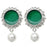 Christmas Waltz Earrings in Green (Reboot)