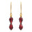 Retired - Burgundy Drop Earrings