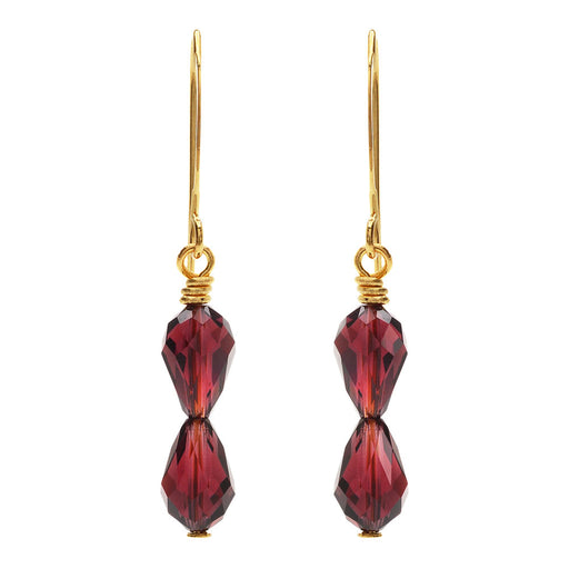 Retired - Burgundy Drop Earrings