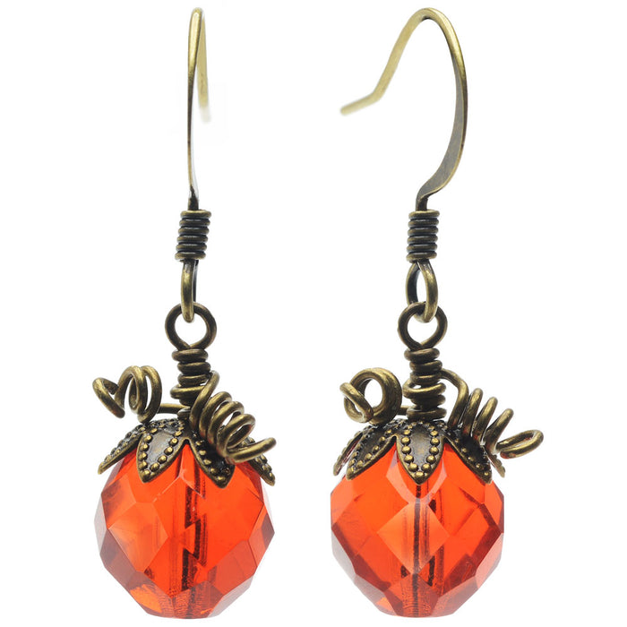 Vintage Pumpkin Earrings (Reboot)