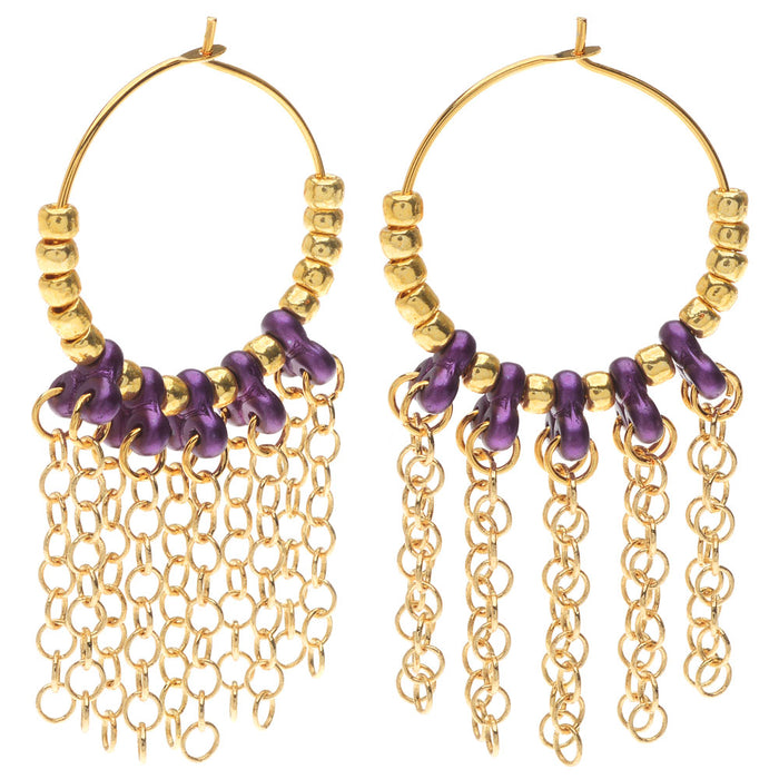 Retired - Double Take Earrings in Bordeaux