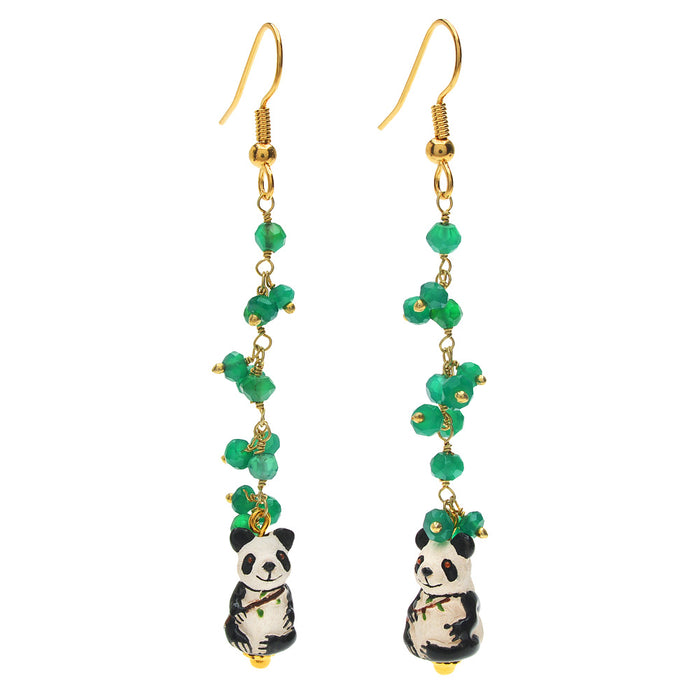 Retired - Happy Panda Earrings