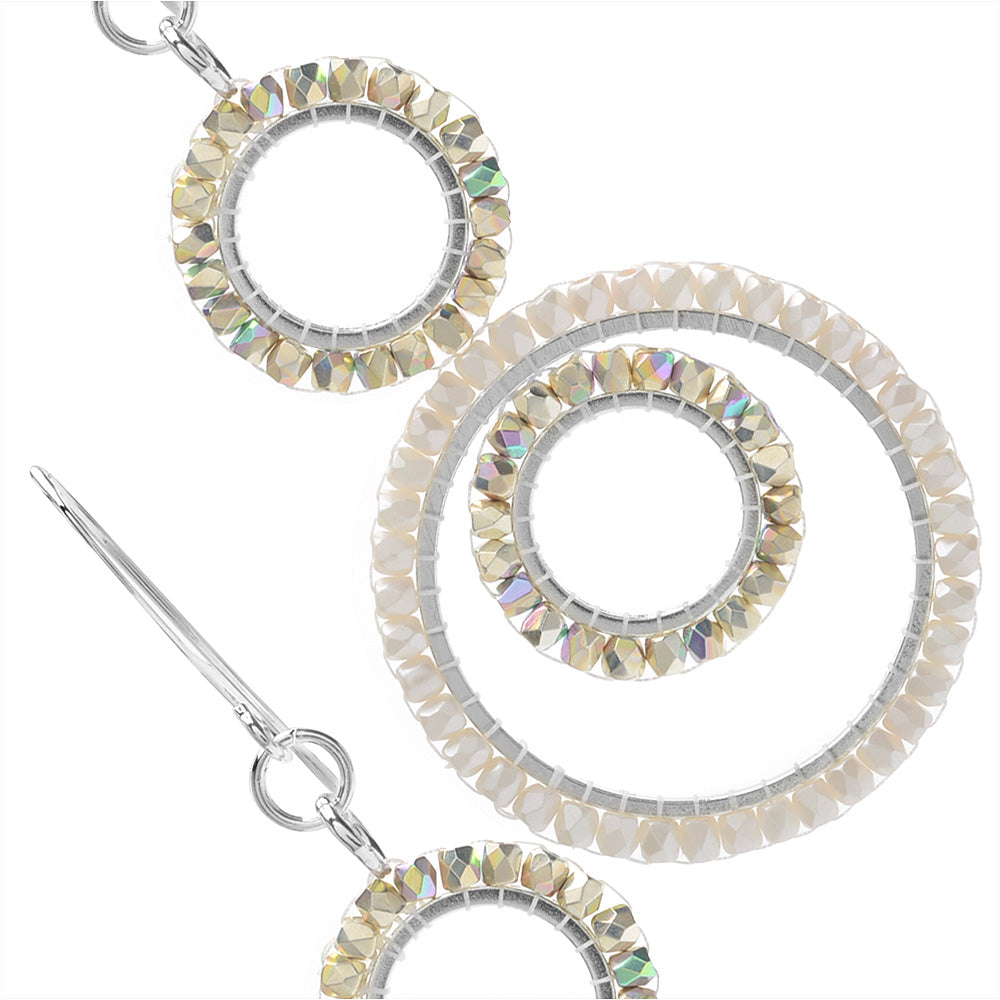 Jasmine Earrings in White