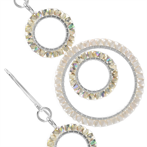 Jasmine Earrings in White