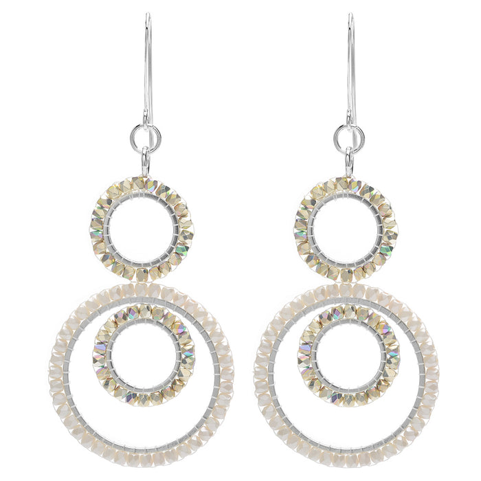 Jasmine Earrings in White