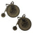 Retired - Penny Farthing Bicycle Earrings