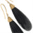 Retired - Noir Vintage Teardrop Earrings