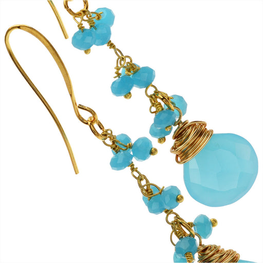 Retired - Blue Chalcedony Earrings