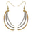 Retired - Swinging Crescent Earrings in Metallic Rainbow