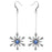 Retired - Twirling Snowflake Earrings