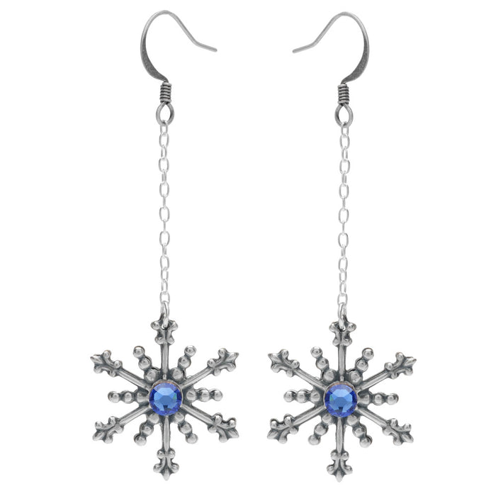 Retired - Twirling Snowflake Earrings