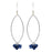 Retired - Blue Marquis Earrings