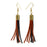 Cassidy Leather Tassel Earrings