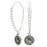 Retired - White Jade Scorpio Earrings