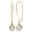 Delicate Golden Circle Earrings