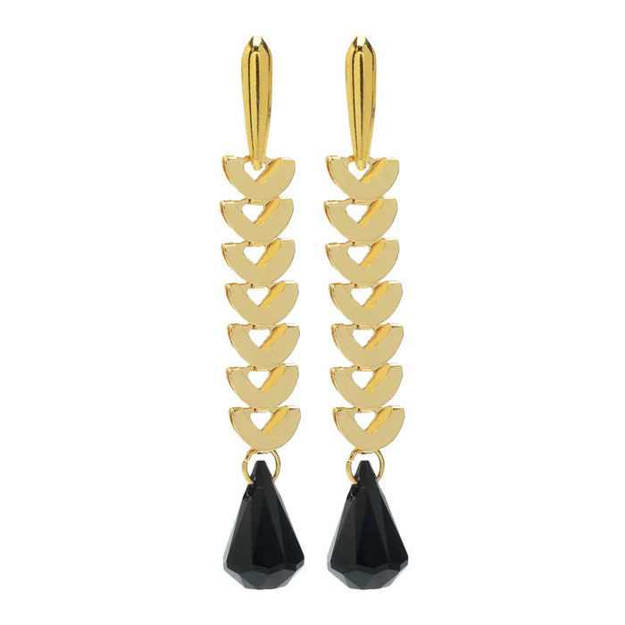 Retired - Night Rain Crescent Earrings