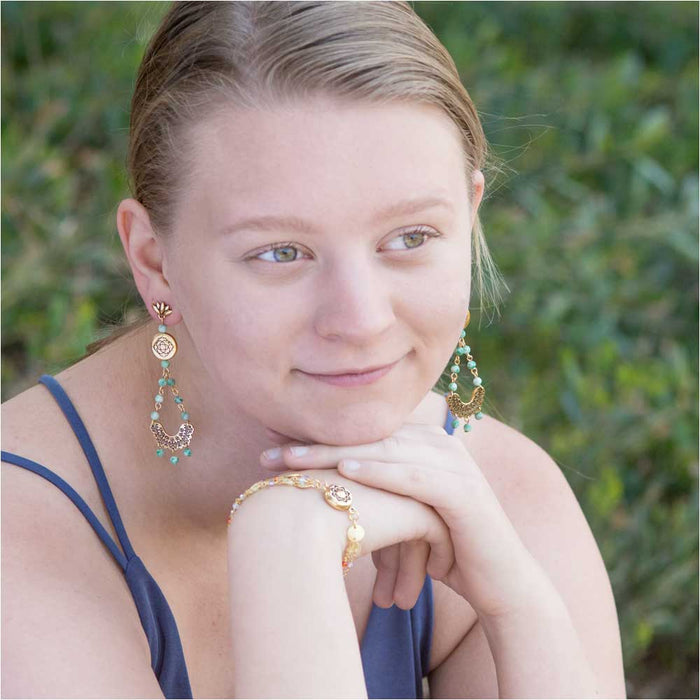 Untaken Road Earrings in Gold (Reboot)