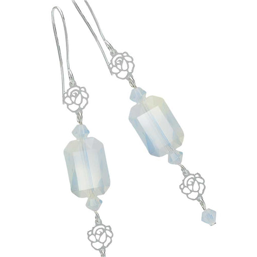 Retired - Bridal Rose Earrings