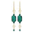 Retired - Emerald Rose Earrings