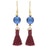 Blue Raspberry Tassel Earrings (Reboot)