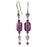 Retired - Amethyst Rose Earrings