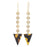 Triangle Tortoise Shell Acetate Earrings