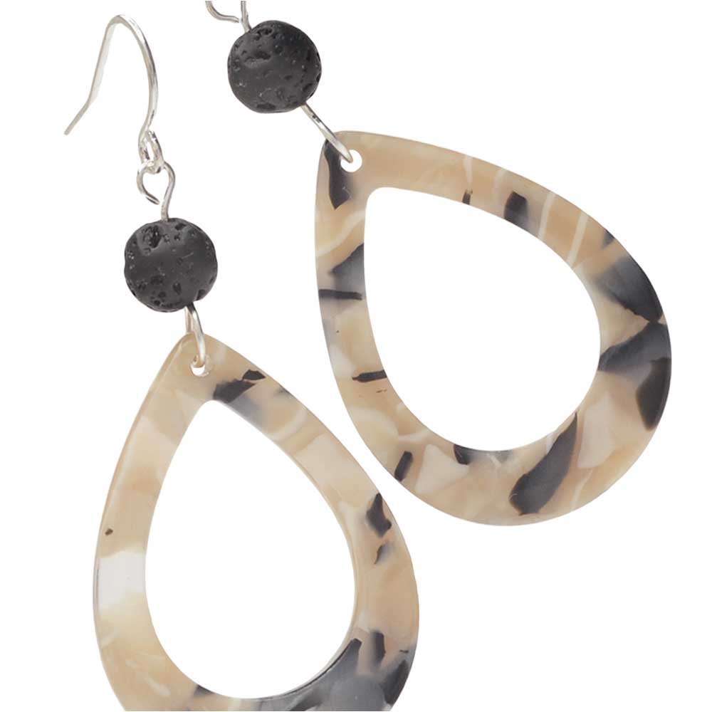 Modern Geo-Lava Earrings