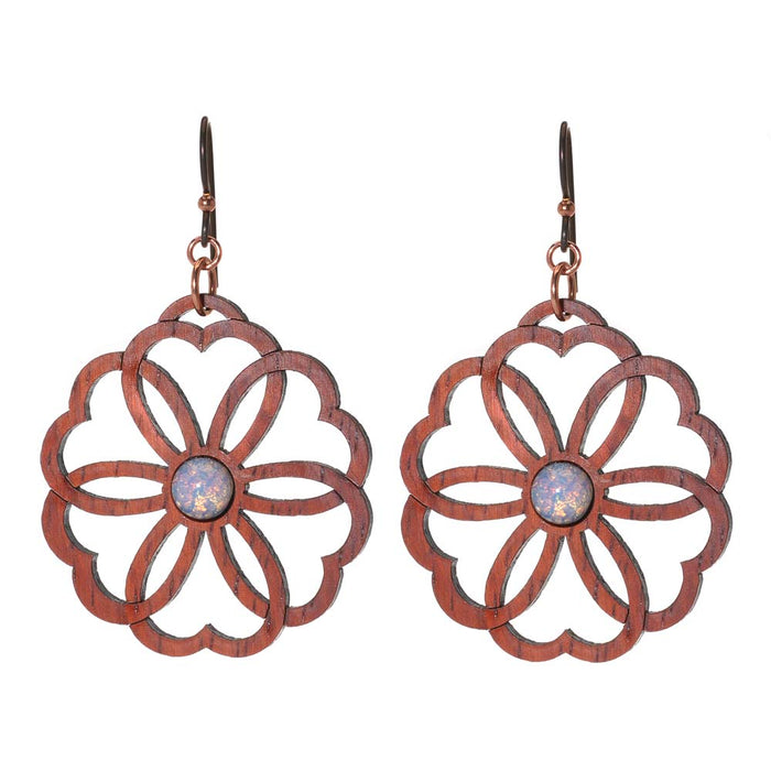 Retired - Opal Rose Earrings
