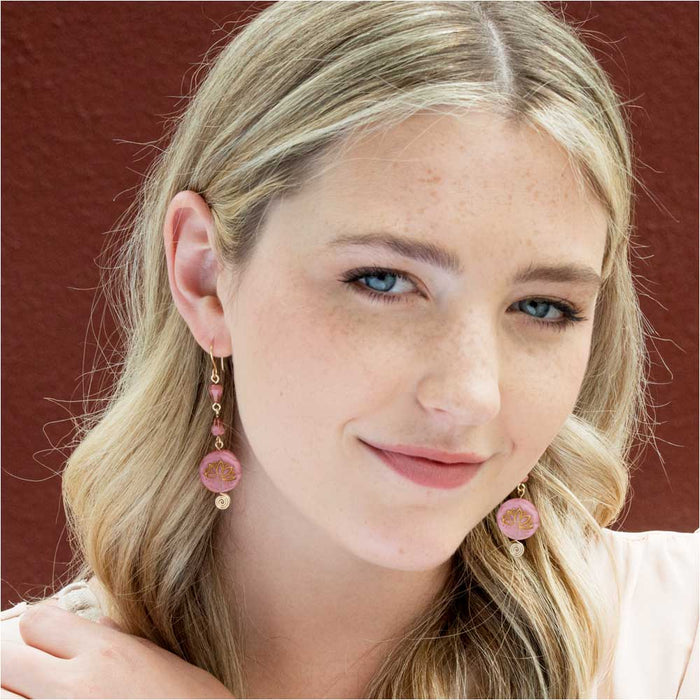 Retired - Lotus Blossom Earrings