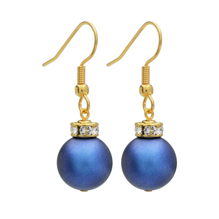 Retired - Christmas Ornament Earrings in Blue