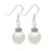 Christmas Ornament Earrings in White