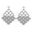 Mermaid Tail Earrings in Silver