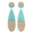 Turquoise Stud Drop Earrings