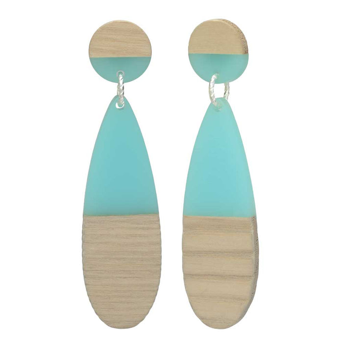 Turquoise Stud Drop Earrings