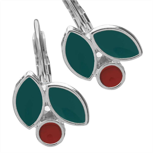 Retired - Christmas Holly Earrings