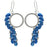 Paisley Pixie Earrings in Metalust Crown Blue
