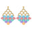 Mermaid Tail Earrings in Miami Splash
