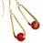 Holiday Dance Earrings in Rouge