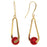 Holiday Dance Earrings in Rouge