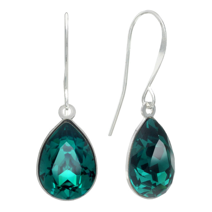 Retired - Emerald Teardrop Earrings