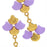 Graceful Ginko Earrings in Purple