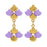 Graceful Ginko Earrings in Purple