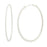 White Hot Summer Hoop Earrings