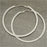 White Hot Summer Hoop Earrings
