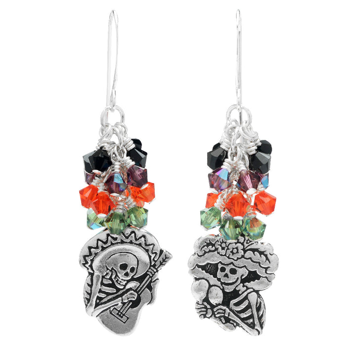 Dia de los Muertos Earrings featuring Austrian Crystals