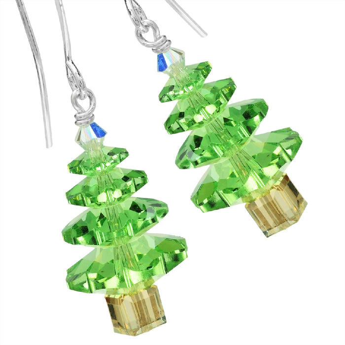 Peridot Tree Earrings