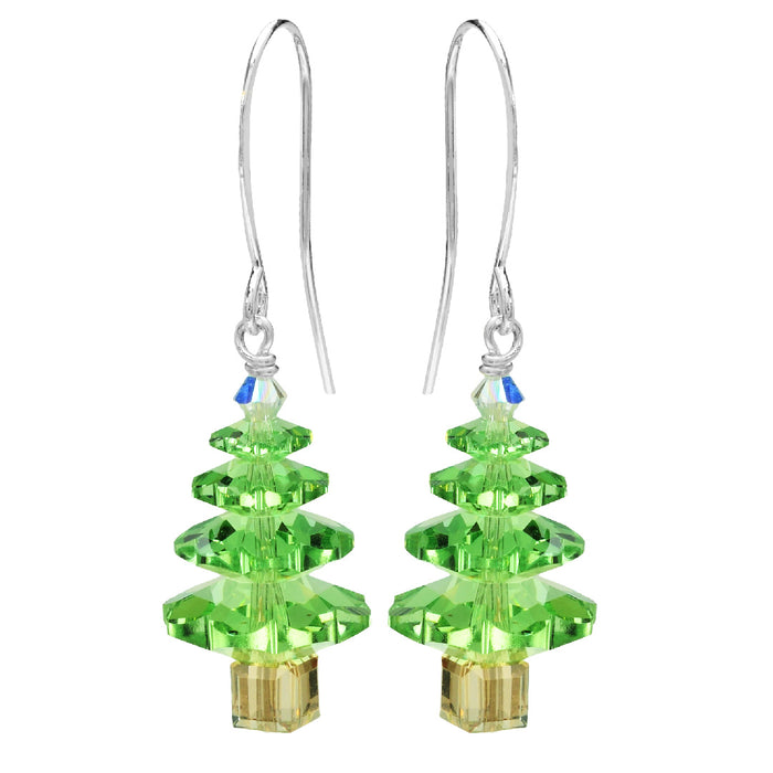 Peridot Tree Earrings
