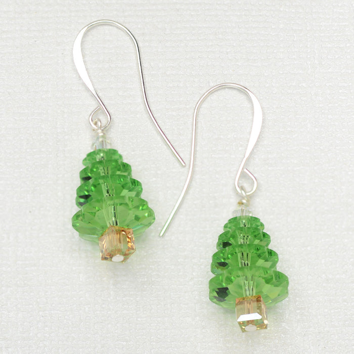 Peridot Tree Earrings